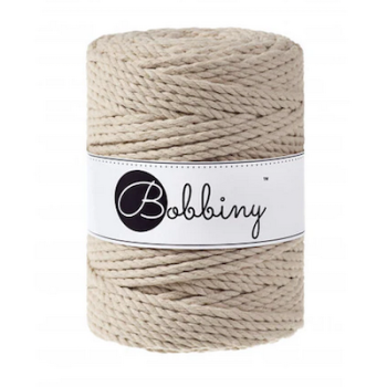 Bobbiny Makramee Kordel 3PLY 5 mm - Beige